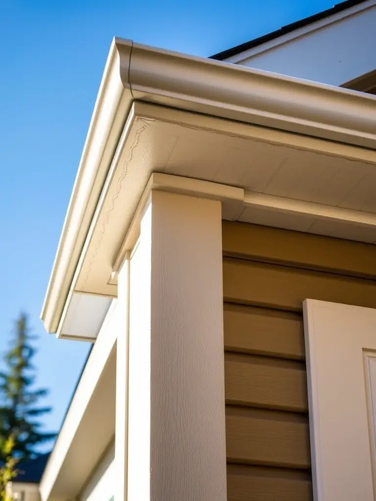 A photograph showcasing a sharp, clean corner where Govee Outdoor PRO lights are installed, demonstrating the precision and craftsmanship of Govee Calgary's installations.